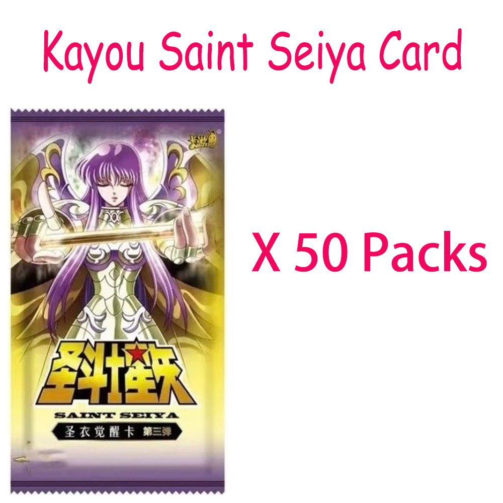 Board Game Box - Kayou saint seiya cartões 50 pacotes