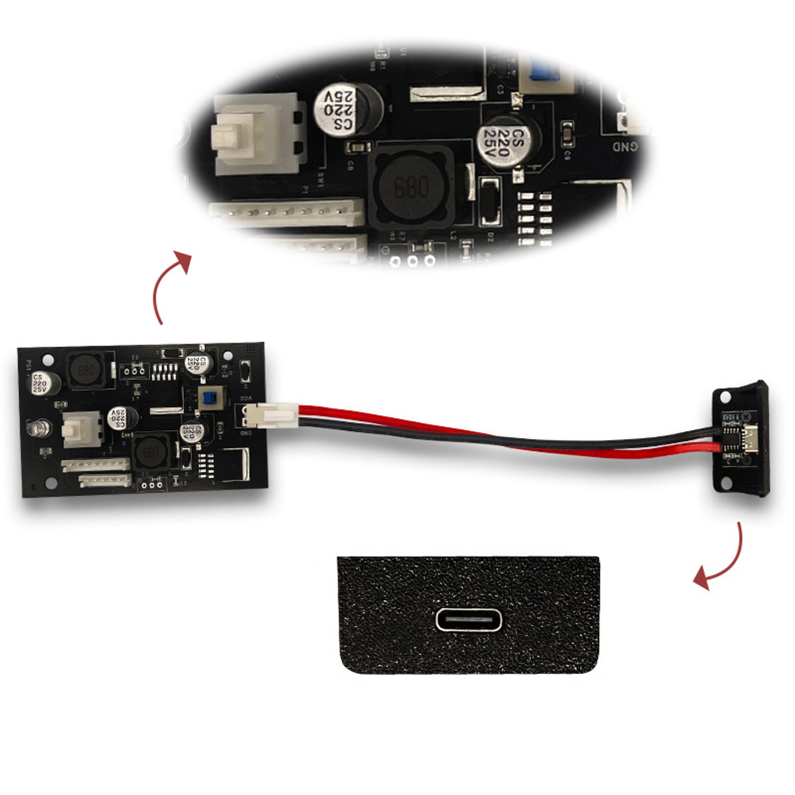 Board Game Steam - Placa de Substituição do Conector de