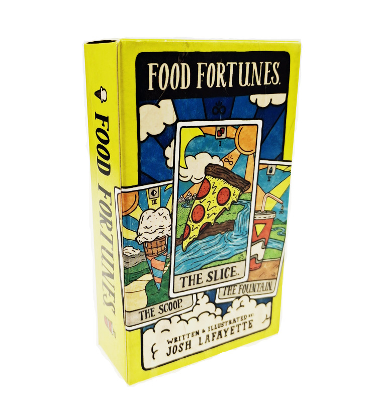 Board Game Of Life - Novo 78 cartas ilustradas de comida