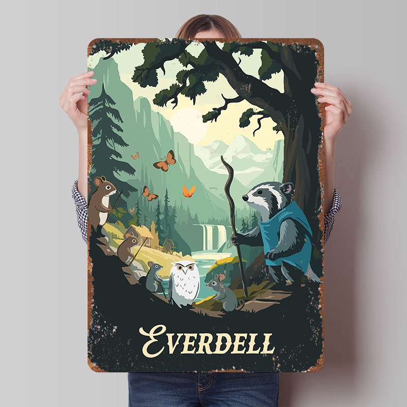 Board Game Vintage - Pôster de Metal Personalizado Inspirado no
