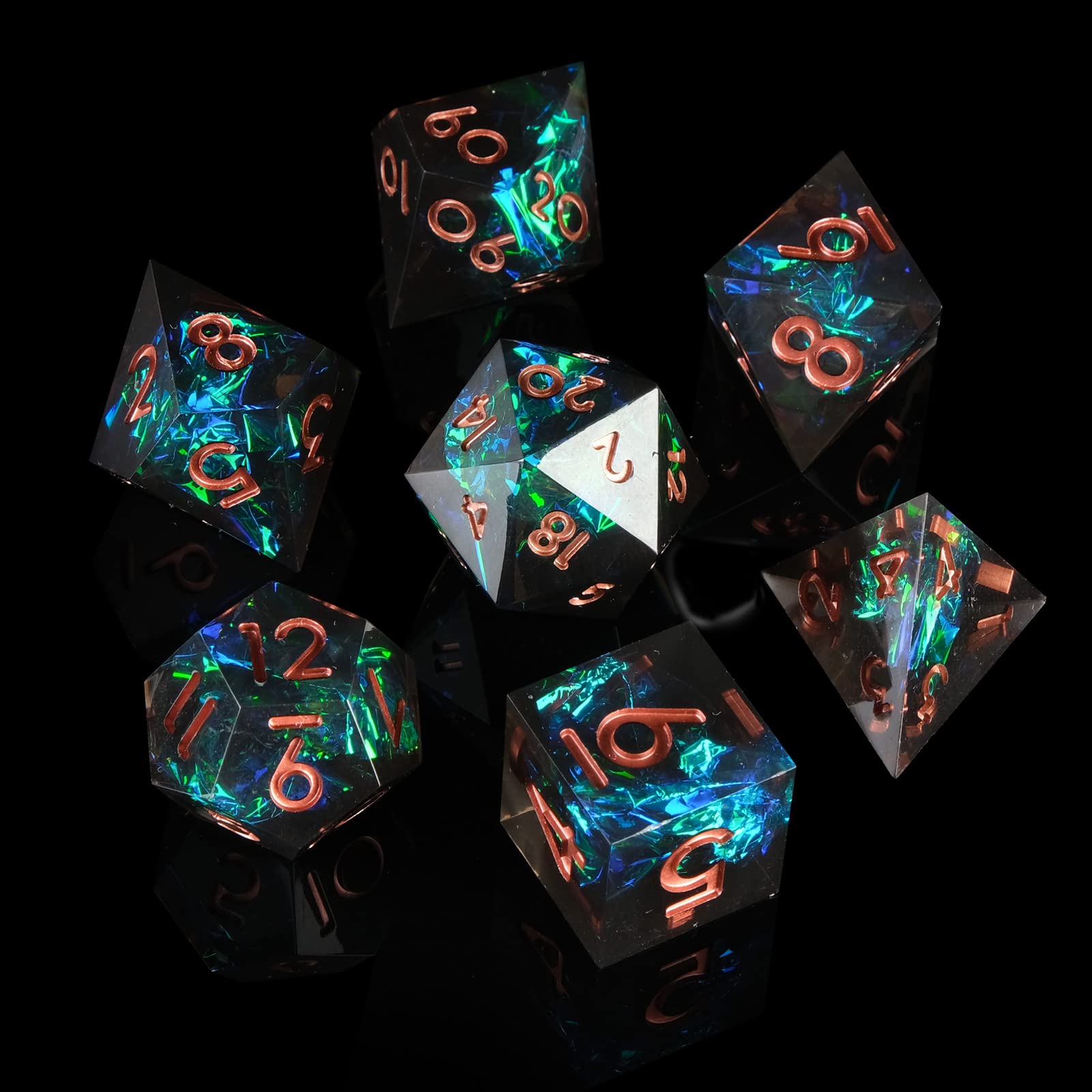 Board Game Dungeons And Dragons - Resina Sharp Edge DND Dice Set,