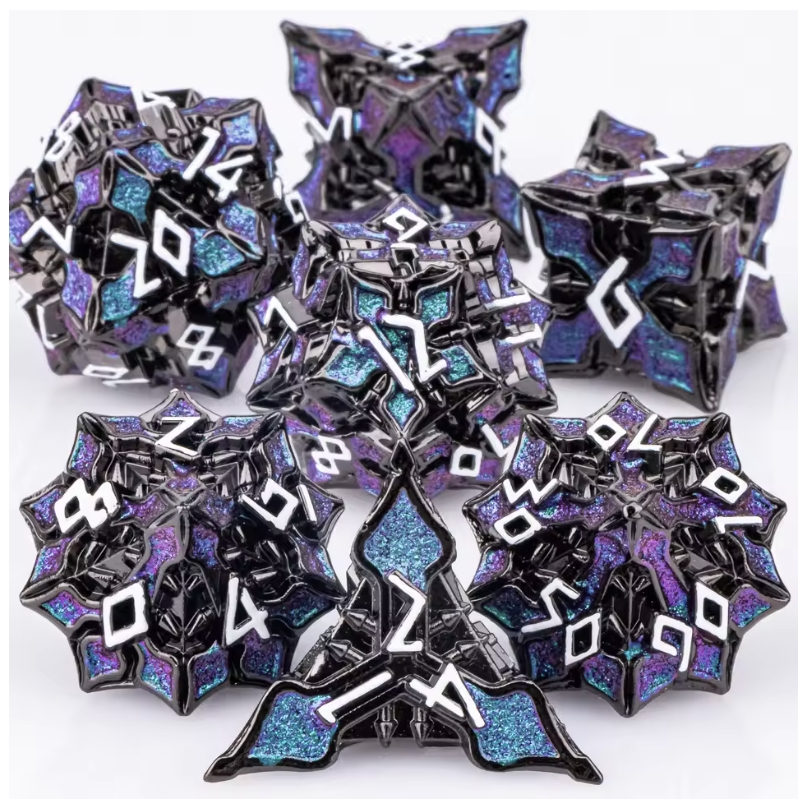 Board Game Dungeons And Dragons - Conjunto de dados de metal mnd,