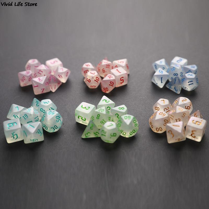 Board Game Dungeons And Dragons - Conjunto de dados poliédricos para jogo