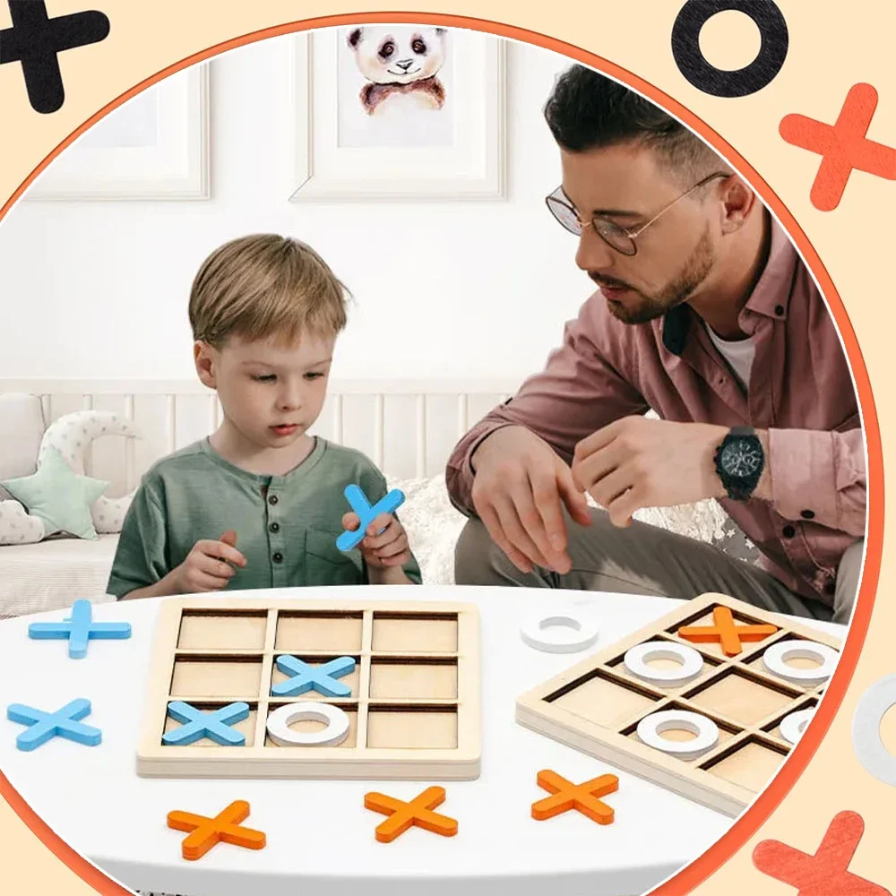 Jogo de madeira xo tic tac toe - Board Game Quarto avaliação e preço