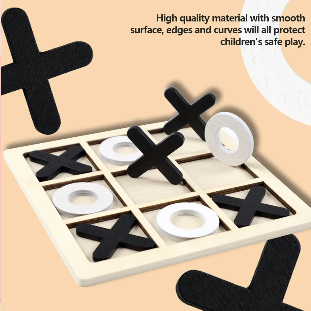 Jogo de madeira xo tic tac toe - Board Game Quarto avaliação e preço