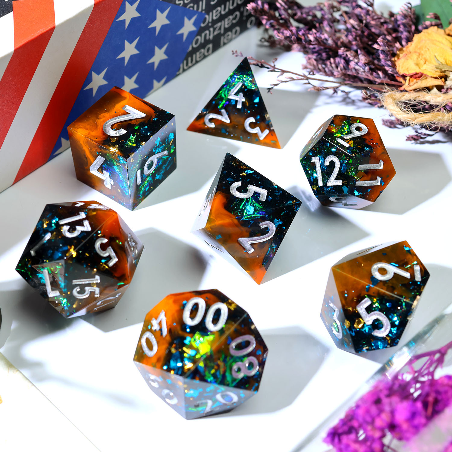 Conjunto de Dados DND de Resin - Board Game Dungeons And Dragons avaliação e preço