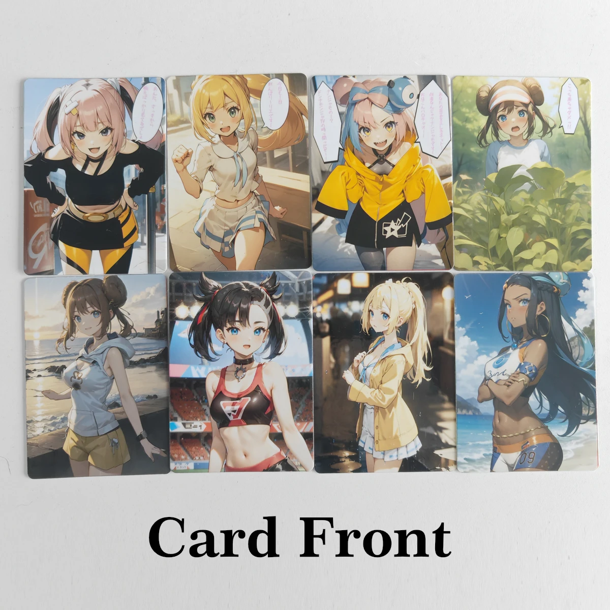 8 pçs/set sexy trainer cartão  - Board Game Monster avaliação e preço