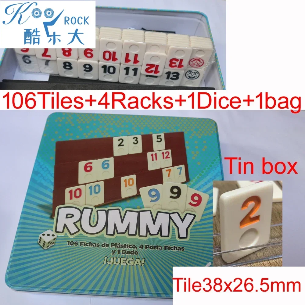 Rummy digital de 106 telhas co - Board Game Instruction avaliação e preço
