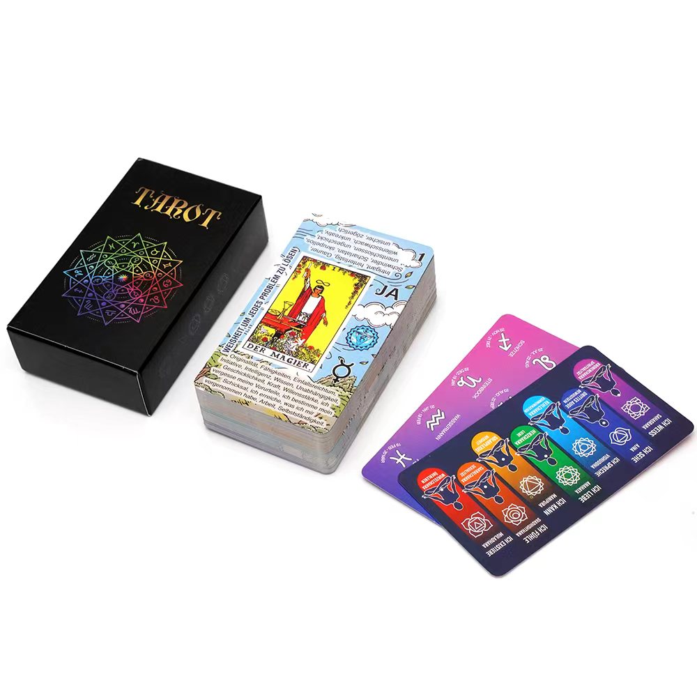  Deutsch tarô cartas baralho  - Board Game Instruction avaliação e preço