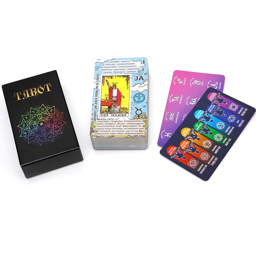 Deutsch tarô cartas baralho  - Board Game Instruction avaliação e preço