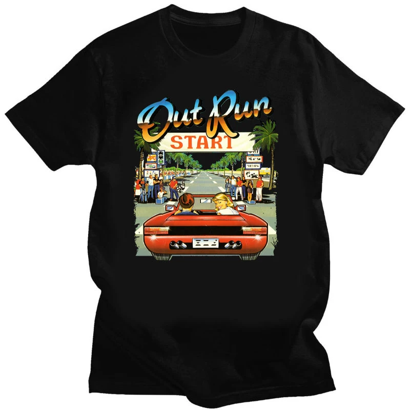 90s Vintage Out Run Top T Shir - Board Game Vintage avaliação e preço